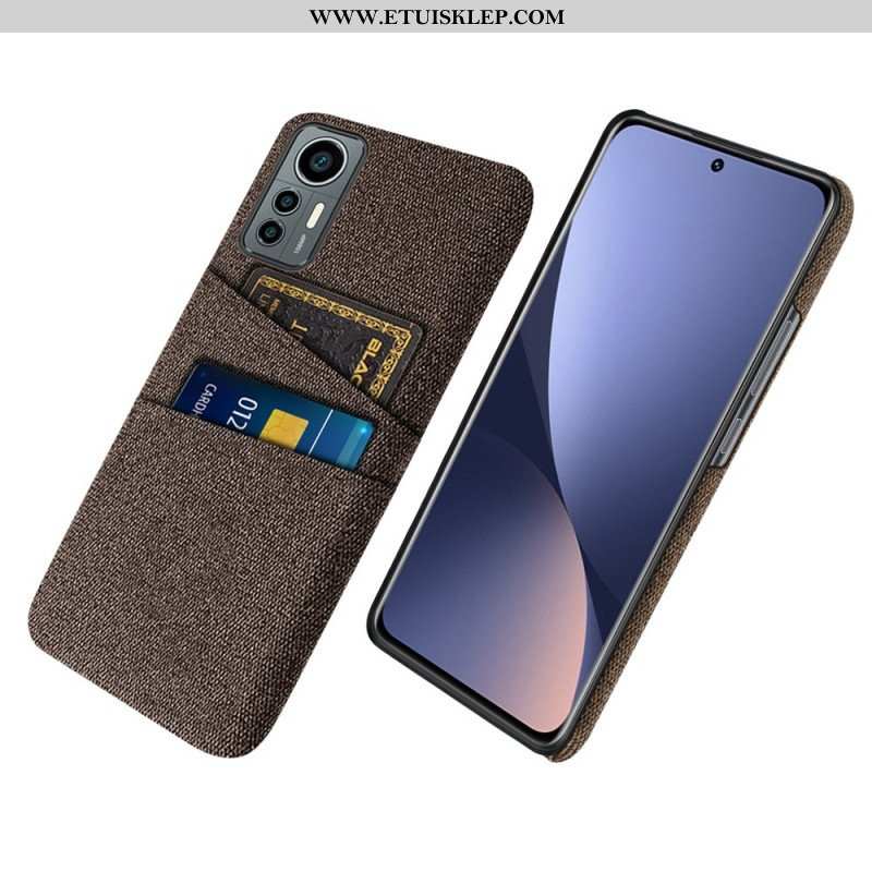 Etui do Xiaomi 12 Lite Tkanina Na Karty